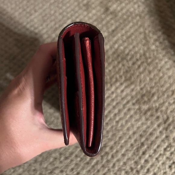 Celine Horse and Carriage Vintage Bifold Wallet in burnt orange/red - Picture 3 of 8